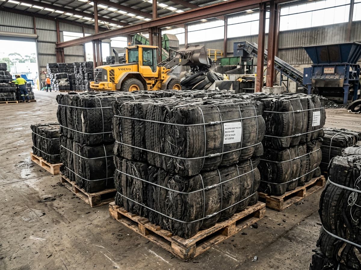Scrap Tyre Blocks Sowbi India Recyclers